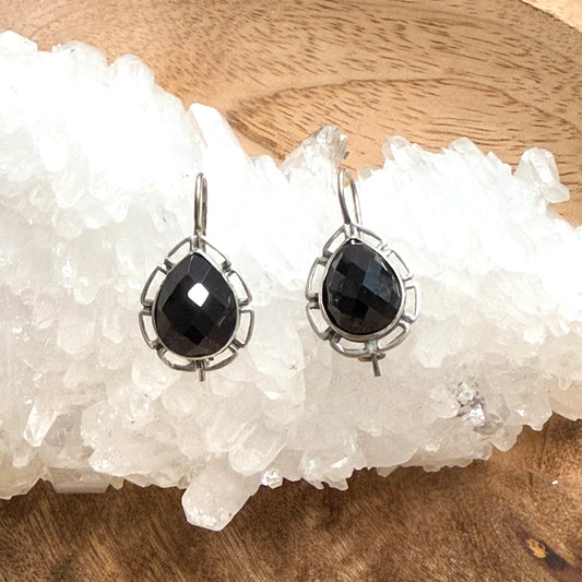 Sterling Silver Black onyx Earring