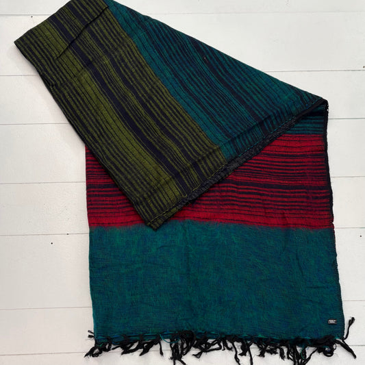 WOOL BLEND HANDLOOM BLANKET 110X260CM