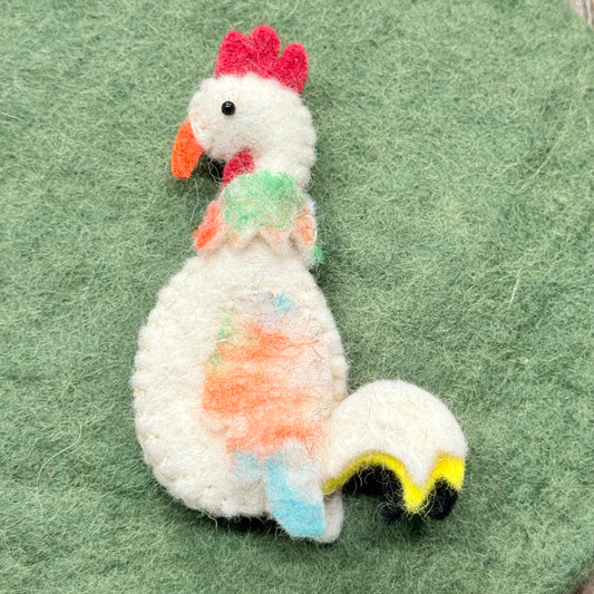 FELT “ROOSTER” FINGER PUPPET