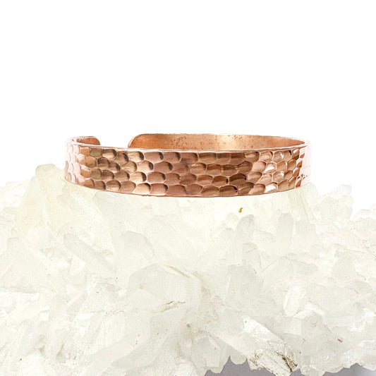 PURE HAMMERED COPPER HEALING CUFF
