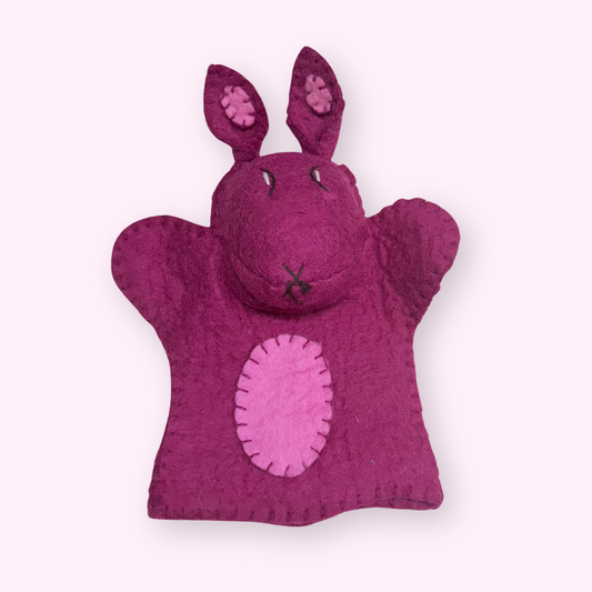 Felt Pink Piglet Pal Puppet 26X18CM