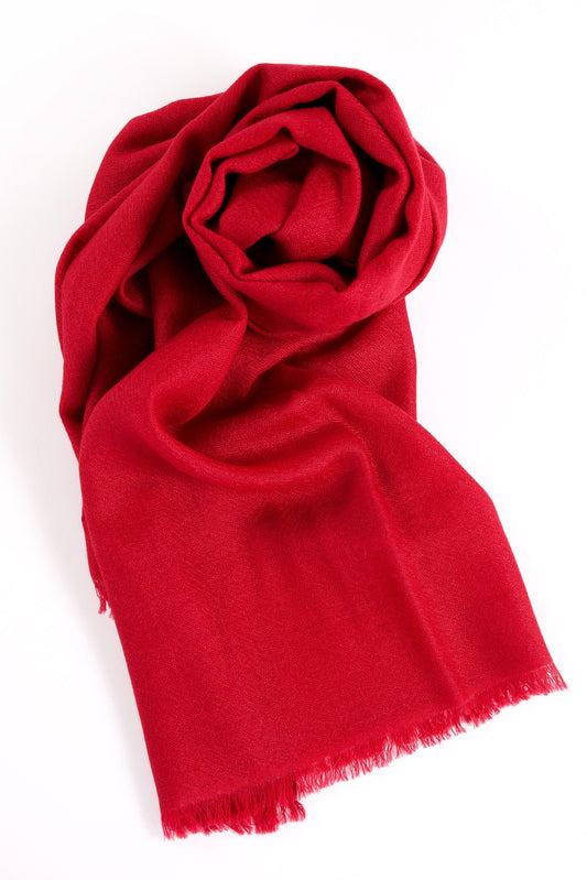 WOOL N CASHMERE BLEND SOFT SHAWLS 76X200CM
