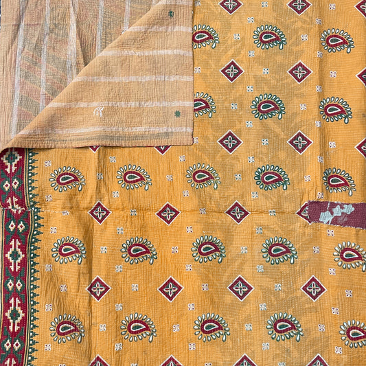 VINTAGE FINE STITCHED BENGALI KANTHA SEPT31