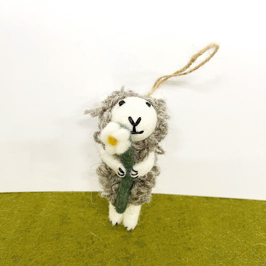 Spring Sheep Gray 11x5cm