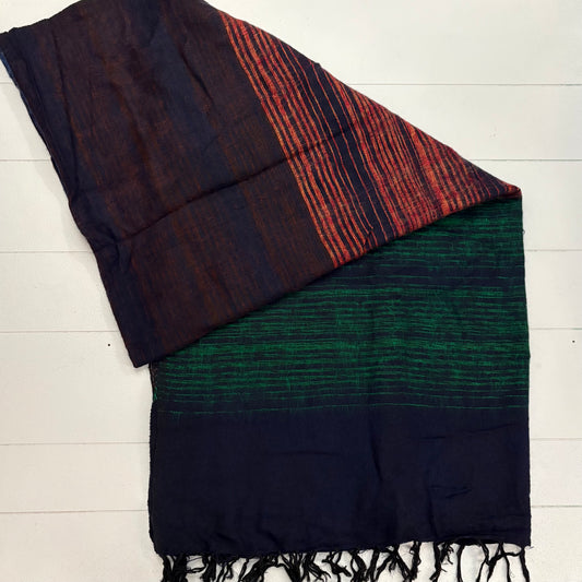 WOOL BLEND HANDLOOM BLANKET 110X260CM