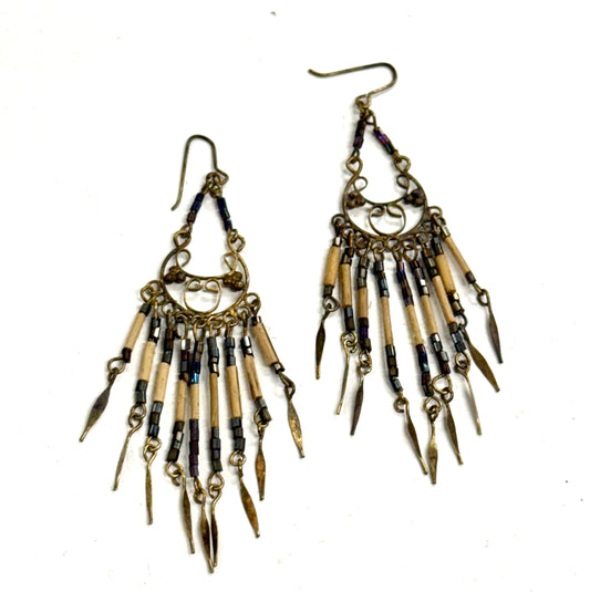 BEASS HOOK BEADED EARRING