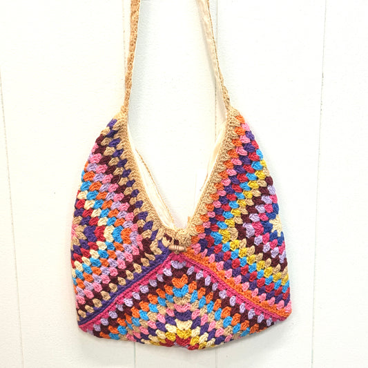 HAND CROCHET SHOULDER BAG 75x30CM