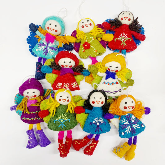 EMB. FELT FAIRY 15CM ASSORTED