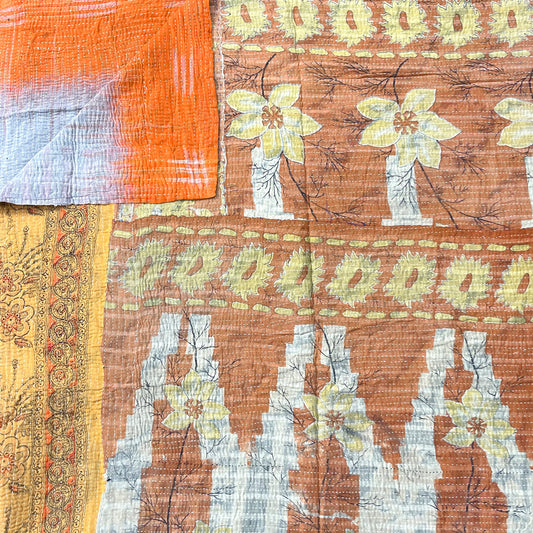 VINTAGE FINE STITCHED BENGALI KANTHA SEPT33