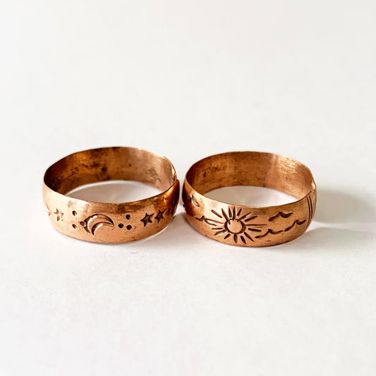 PURE COPPER CELESTIAL RING