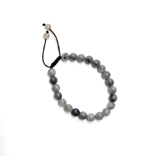 GRAY JASPER PRAYER BRACELET