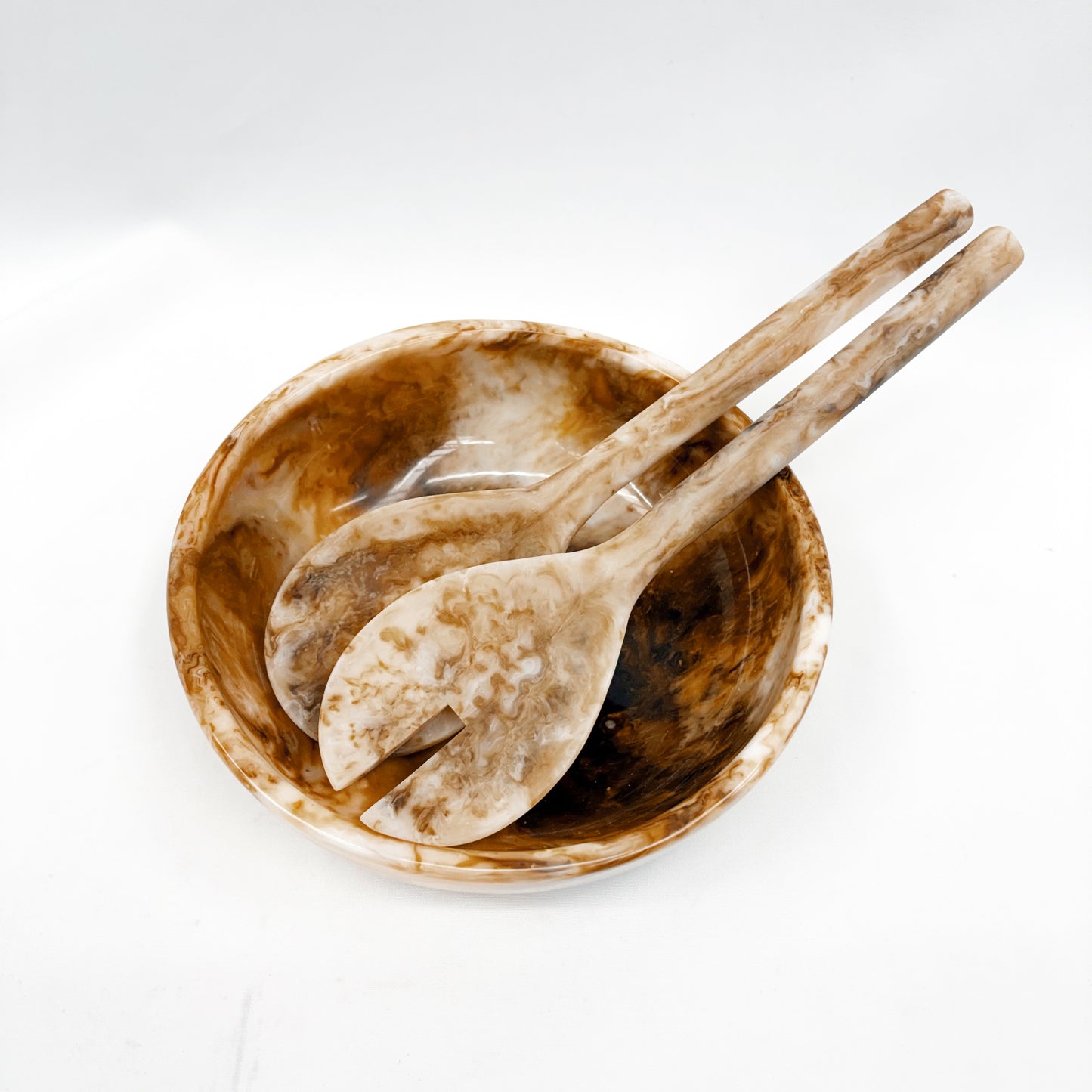 Resin Marbled Bowl | 19.5x6cm