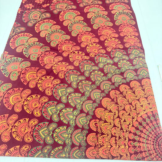 100% COTTON PRINTED THROW 210x240CM
