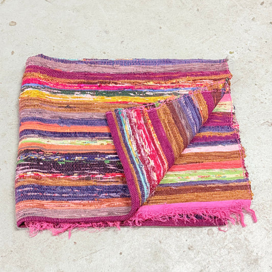 PINK COTTON DURRY RUG