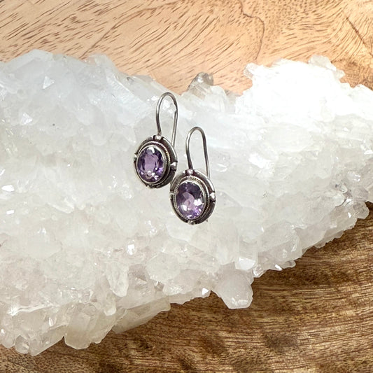Amethyst 925 Sterling Silver Earring