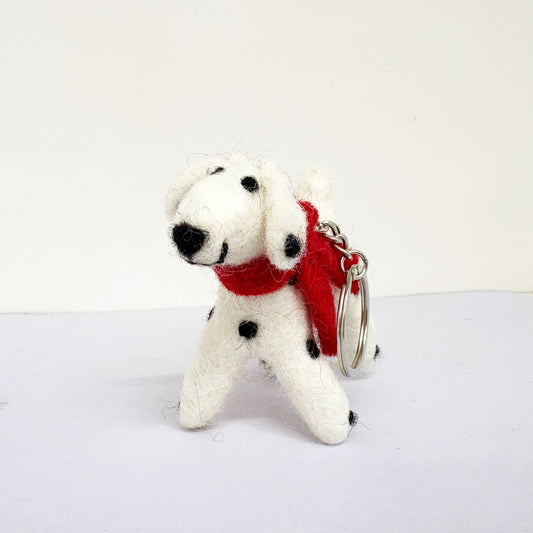 SMILING DALMATION KEYRING 8x6CM