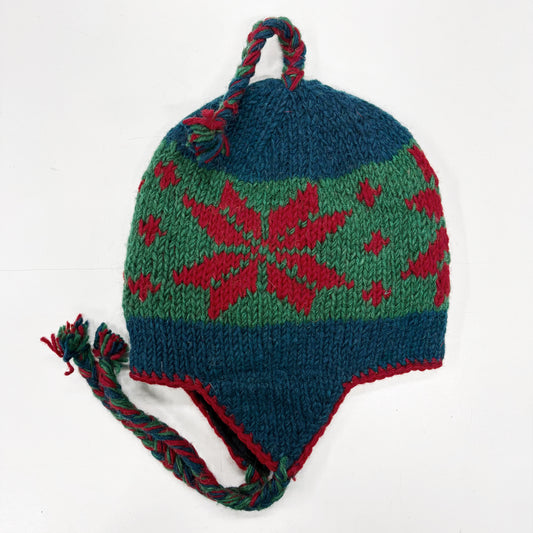 100% WOOL HAND KNITTED BEANY EAR COVER