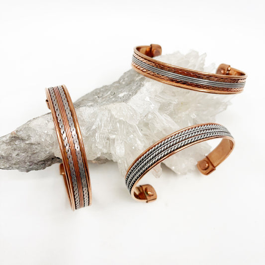 PURE COPPER MAGNETIC CUFF, handmade in India