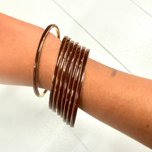 BRASS/ RESIN SLIM BANGLE
