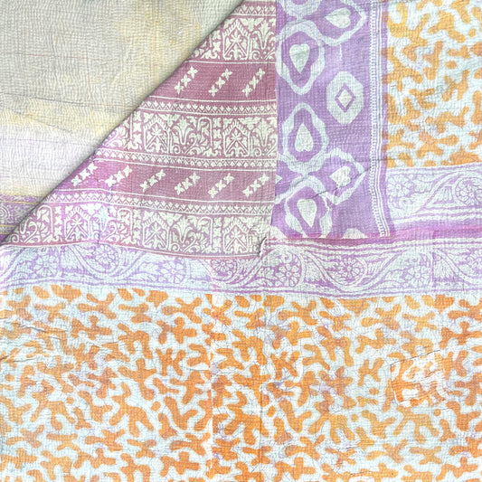 VINTAGE FINE STITCHED BENGALI KANTHA SEPT37
