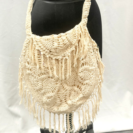 HAND CROCHET SHOULDER BAG 40CM