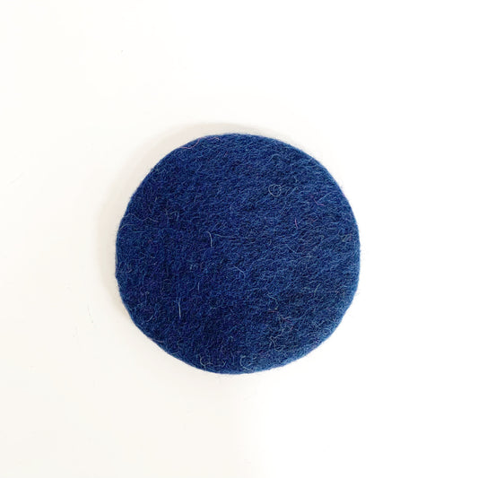MINI FELT COASTER NAVY 11CM
