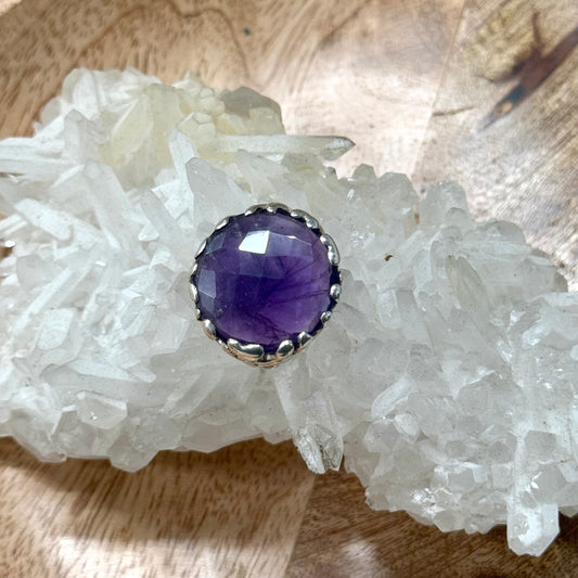 925 STERLING SILVER AMYTHYST RING