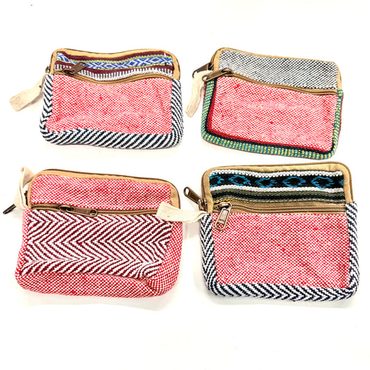 COTTON COIN PURSE 15x12CM