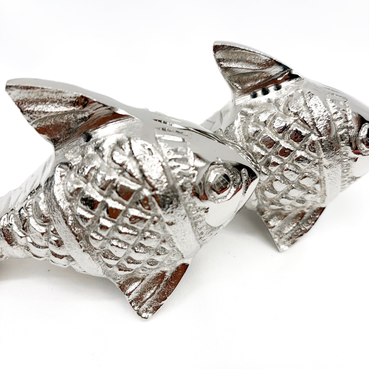 Silver Fish Salt & Pepper Shakers | 11x7x5CM | 2 piece set