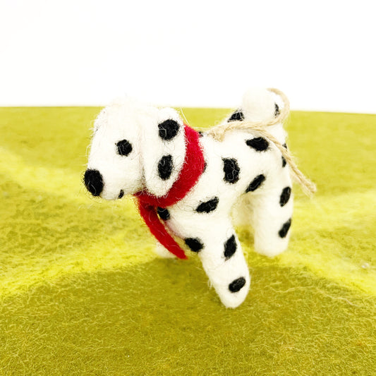 Handmade Felt Dalmatian 6x8cm