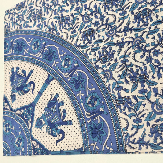 100% COTTON PRINTED THROW 210x240CM