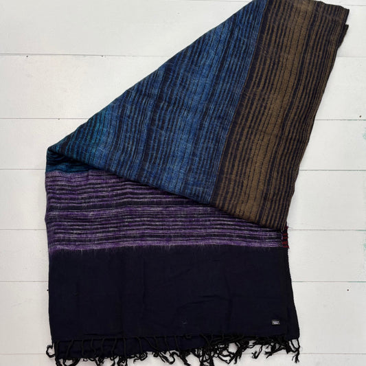 WOOL BLEND HANDLOOM BLANKET 110X260CM