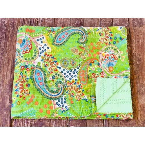 COTTON HAND STICHED THROW KINGSIZE 220x270cm