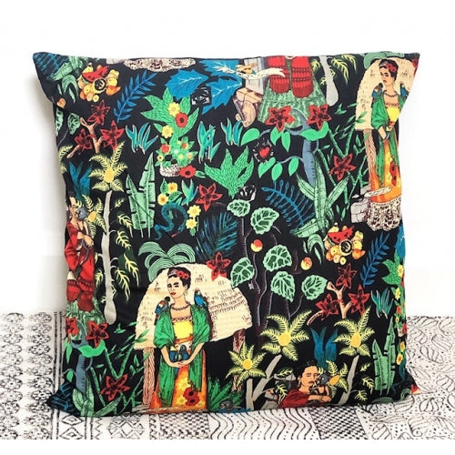 COTTON FRIDA CUSHION W/INSERT 60CM