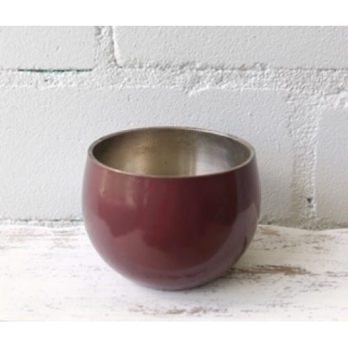 SILVER PAINTED BOWL 7x5cm