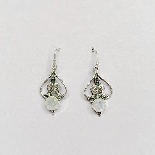 Moonstone Love 925 Sterling Silver Earring