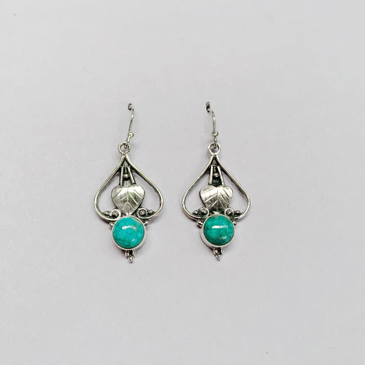 Turquoise Love 925 Sterling Silver Earring