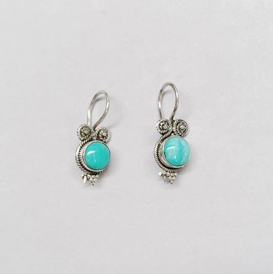 Turquoise 925 Sterling Silver Earring