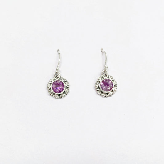 Amethyst 925 Sterling Silver Earring