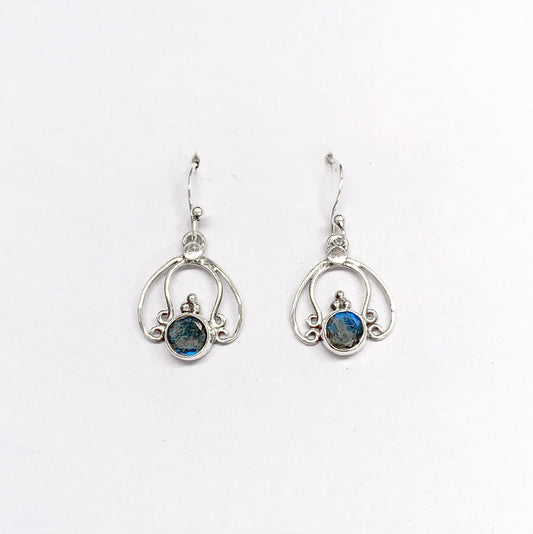 Labradorite 925 Sterling Silver Earring