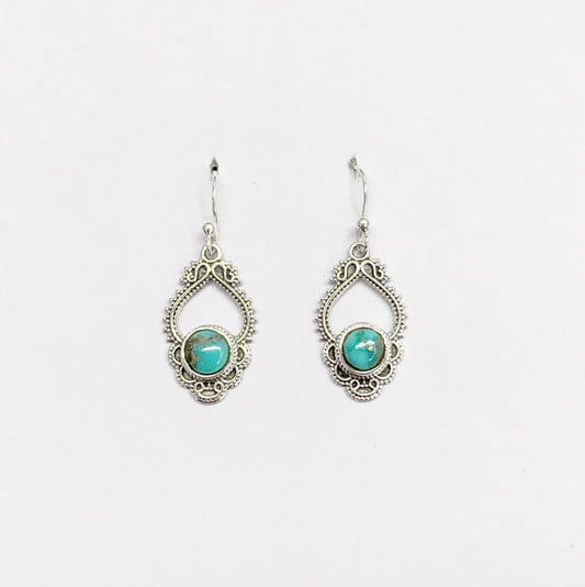 Turquoise 925 Sterling Silver Earring