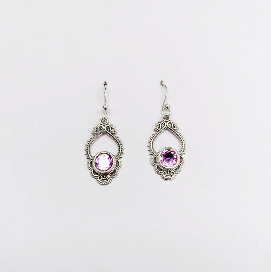 Amethyst 925 Sterling Silver Earring