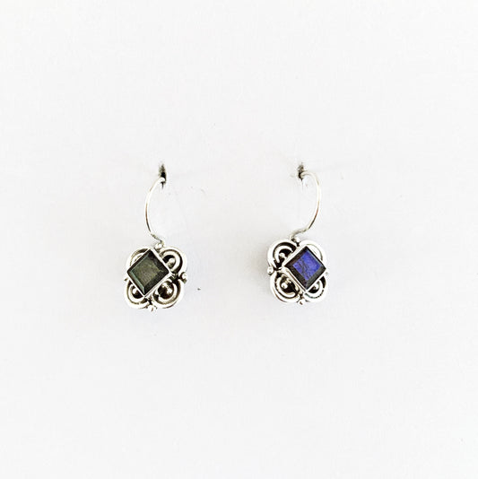Labradorite 925 Sterling Silver Earring