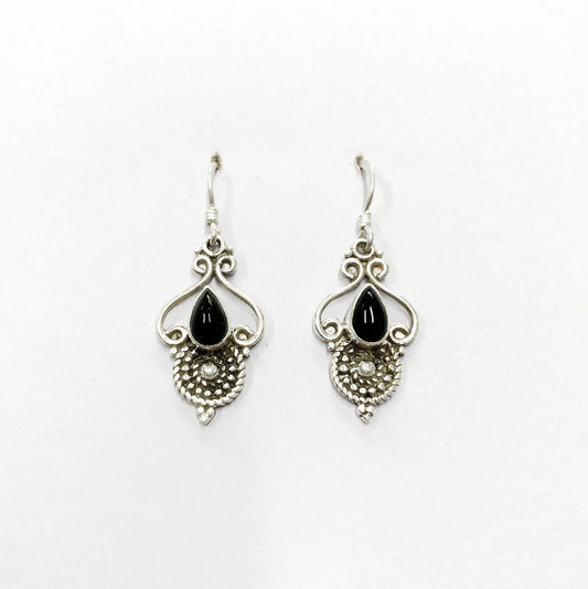 Black Onyx 925 Sterling Silver Earring