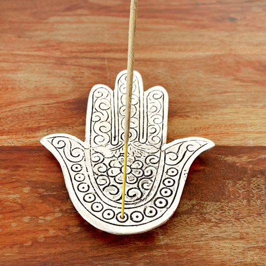 HAMSA FLOWER INCENSE BURNER 10CM X 12.7CM