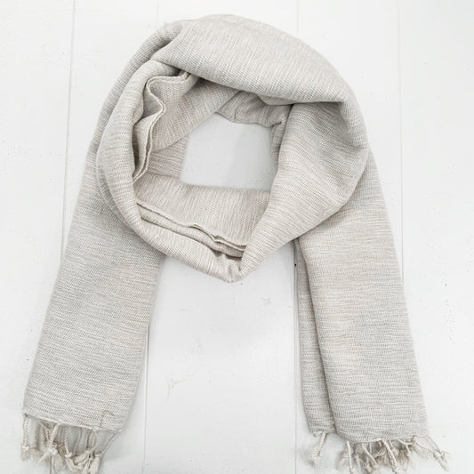 WOOL BLEND “STONE” SHAWL 80x195CM