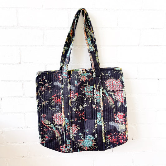 COTTON PADDED BAG WITH POCKET