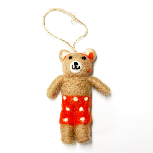 Beach Bear 12x7cm