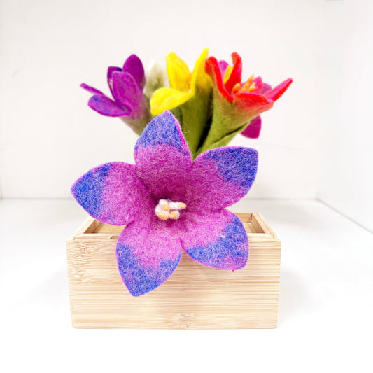 FELT LILLY PURPLE 25X13CM SINGLE PCS