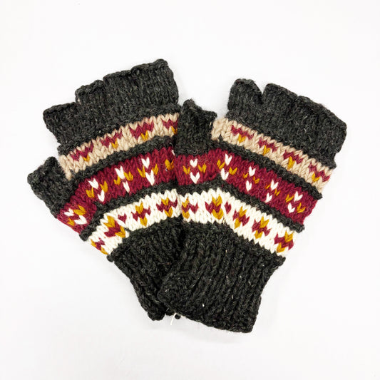 “TWILIGHT HARVEST” WOOL HAND KNITTED GLOVES